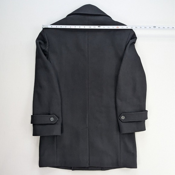 Jos. A. Bank Wool Pea Coat – Men's Medium – Black - Picture 9 of 16